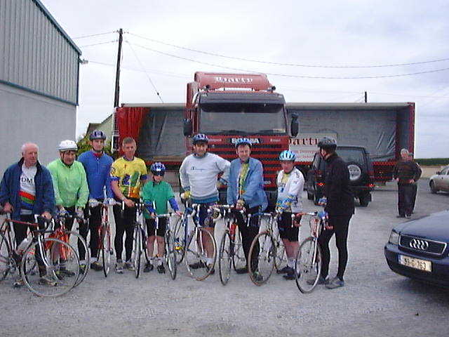 Some off the 1999 Cycle Team ready for off